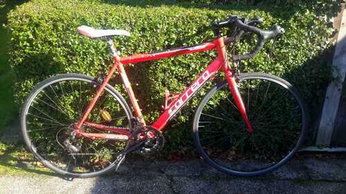 Carrera Zelos road racing bike aluminium 54cm Shimano 14 speed