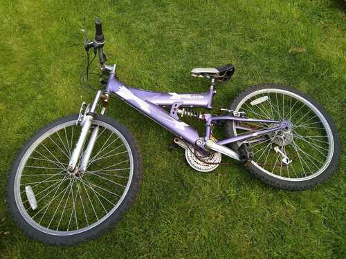 Purple mountain bike (Triumph Milano) child/teen 24