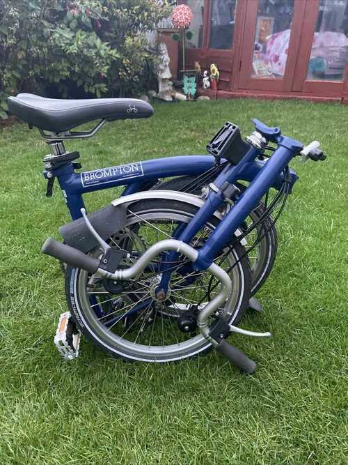 Blue Brompton 6 Speed M6L - *GLOBAL SHIPPING*