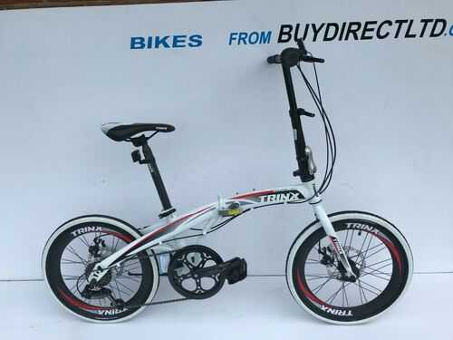 NEW TRINX FOLDING BIKE 7 SHIMANO GEARS DISC BRAKES UK STOCK FREE BIKE TOOL KIT